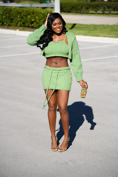 Mean Green Knit Set