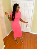 Get Me Bodied T-shirt Maxi (neon pink)